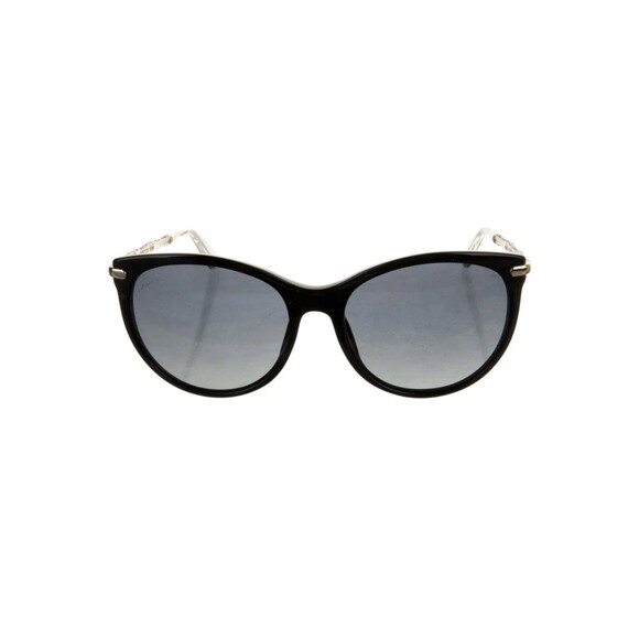 Gucci Crystal Bamboo Cat Eye Sunglasses Polarized Italy Black GG 3771 main image 10